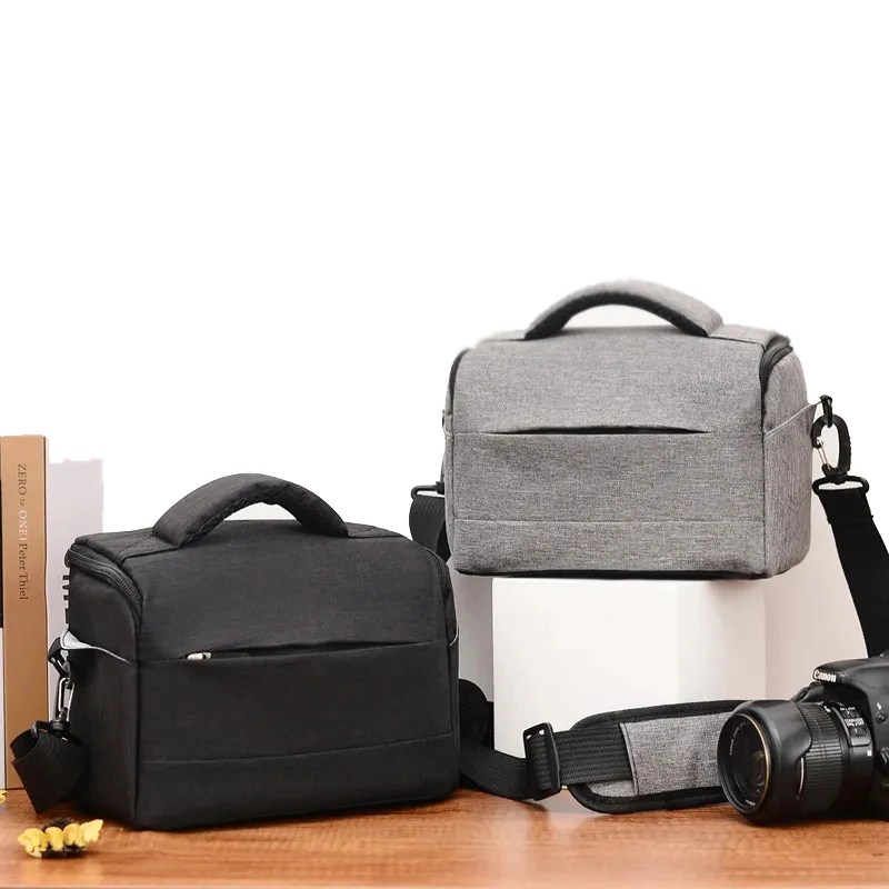 

DSLR Camera Bag Handbags Nylon Shoulder Bag Camera Case For Canon Nikon Sony Lens Pouch Bag Waterproof Photography Photo Bag