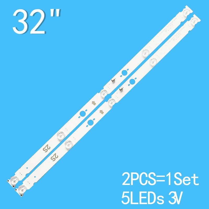 3V 5-lamp 522mm 2PCS for Sony KDL-32W600D SAMSUNG-2015SONY-TPZ32-FCOM-A05-REV1.0 52CM 5LED 100% NEW