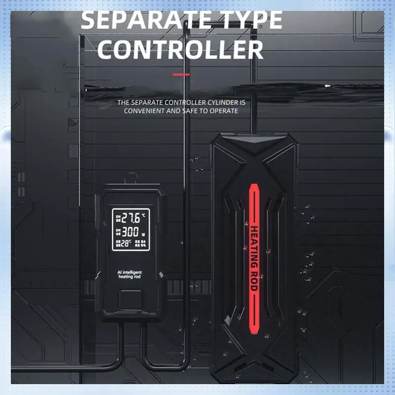 

AD-Aquarium Heater With Digital Display-High Power External Control,Automatic Thermostat,Real-Time Power Monitoring US Plug