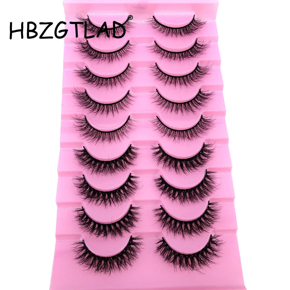 ใหม่9คู่ขนตาปลอมธรรมชาติแมวปลอมขนตายาวแต่งหน้า3d Mink ที่ต่อขนตาขนตา Mink Eyelashes สำหรับความงาม