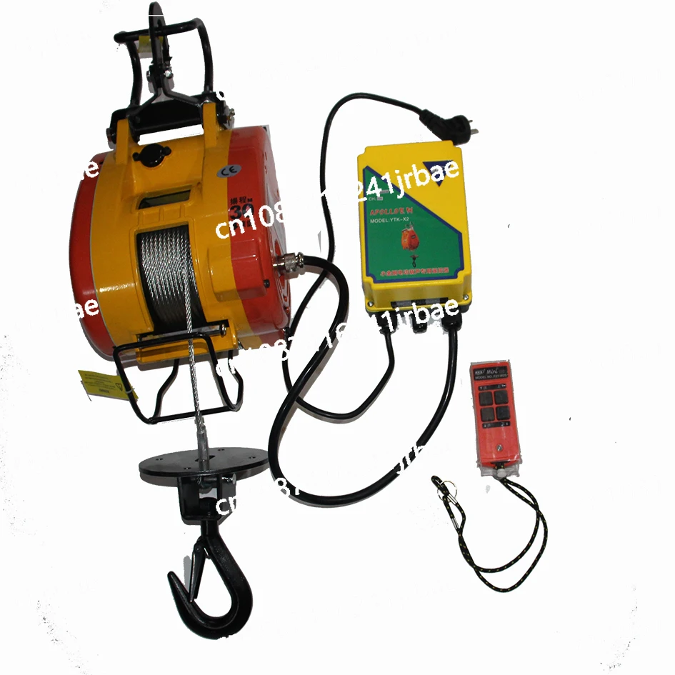 

Suspended small diamond electric hoist, silent fast crane 160-500KG wire rope electric hoist