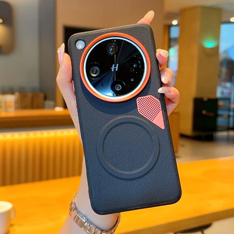 

Чехол для OPPO Find X8 Ultra, жесткий чехол из искусственной кожи с магнитной беспроводной зарядкой, защитный чехол для телефона Find X8 Pro X8S + x8u