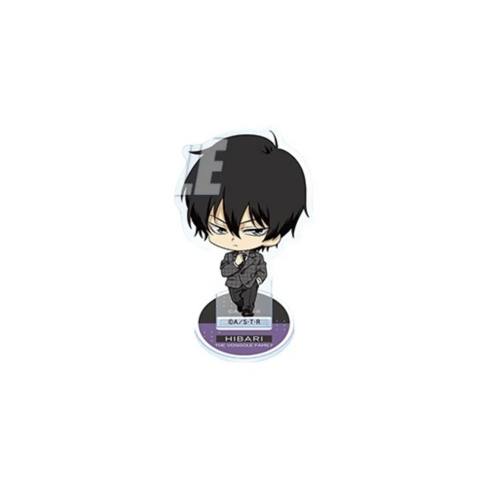 1pc Anime Katekyo Hitman Reborn! Acrylic Stand Chibi Hibari Fran XanXus Squalo Figure Desk Decor Collectible Gift Keychain