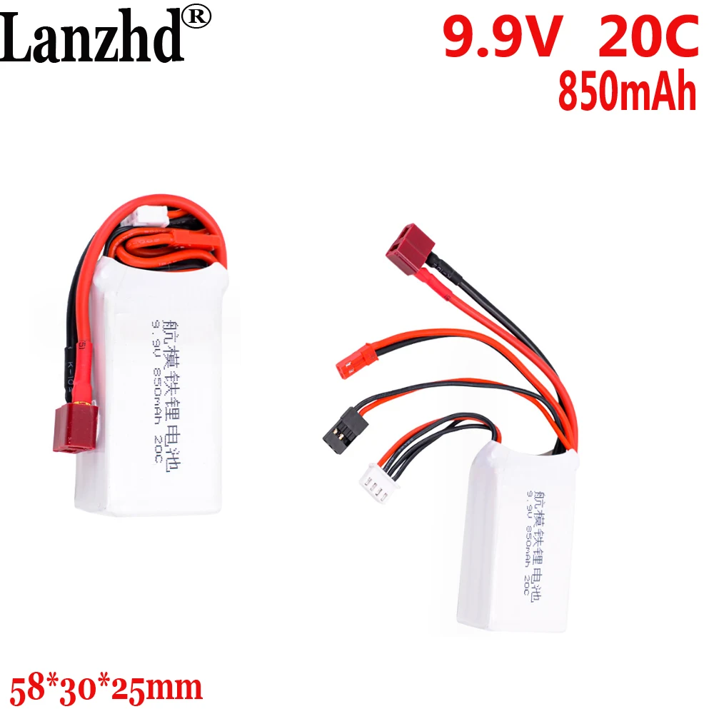 Lifepo4 9.9V litio ferro fosfato 850mAh 20C 3S batteria al litio per la vita alimentatore di avviamento dell\'accensione turbojet