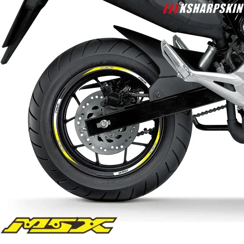 Для HONDA MSX 125 Grom 125 2022 обод защитная накладка на бак мотоцикла 3D гелевая наклейка Decal - 4