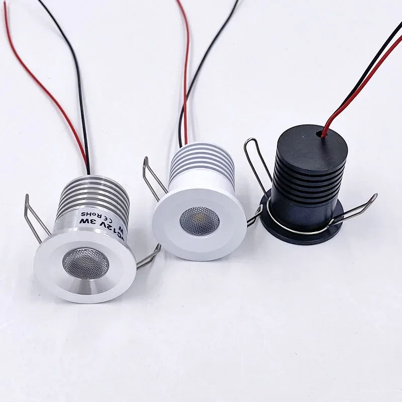 調光可能な12v-24v-2w-3wミニledスポットライト屋外照明防水ip65家庭用ホテルサウナ防水ライト埋め込みカット径27mm
