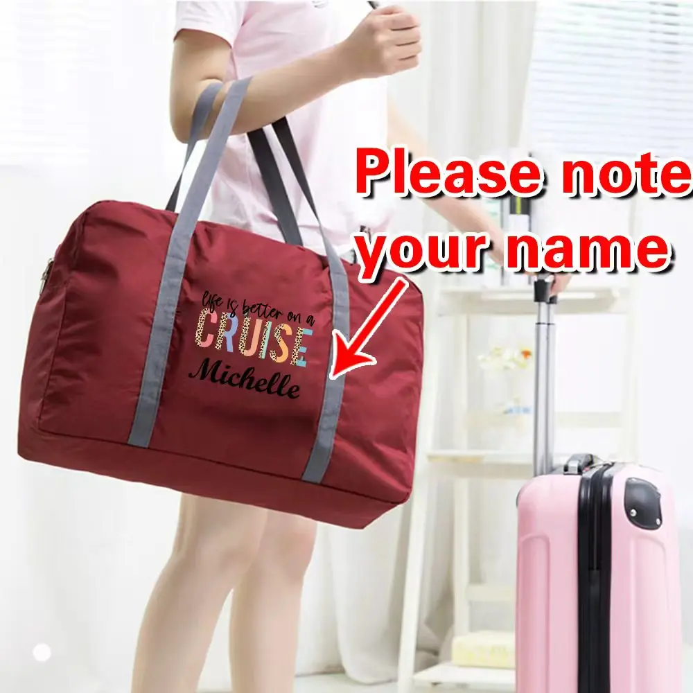 

Personalized Customized Multifunctional Outdoor Foldable Unisex Luggage Bag Handbag Storage Bag