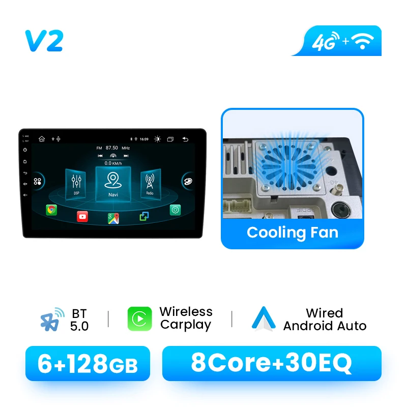 1280*720 IPS Scherm Android 14 Autoradio Voor Peugeot 407 2004-2011 Draadloze CarPlay Auto 8 Core multimedia GPS 4G Wifi DSP RDS
