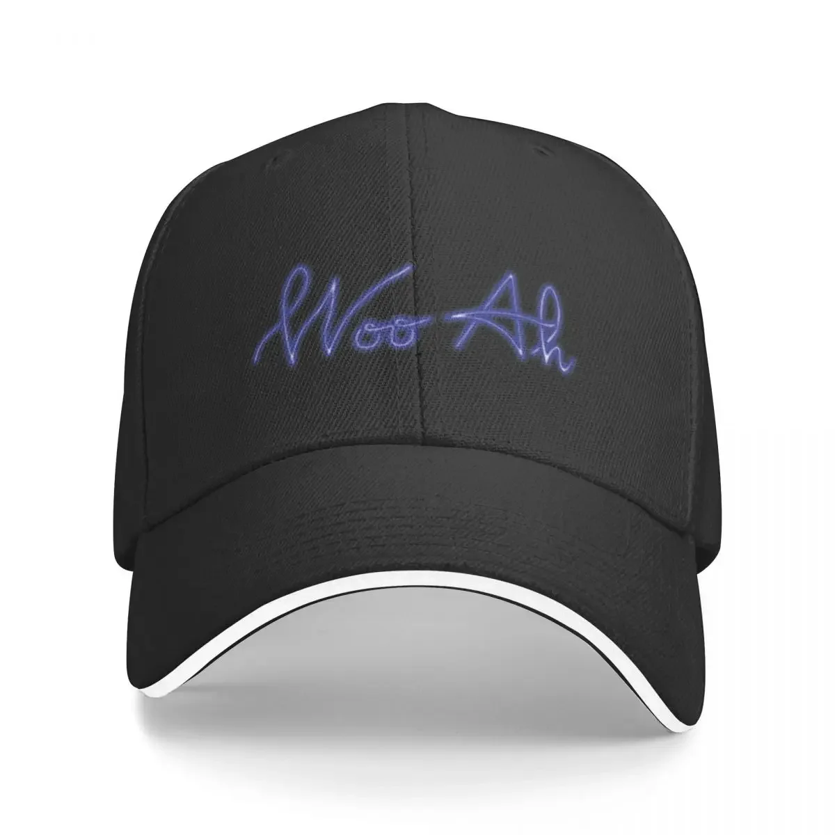 Blue Neon Woo-Ah Baseball Cap Luxury Man Hat Brand Man cap custom Hat For Women 2025 Men's