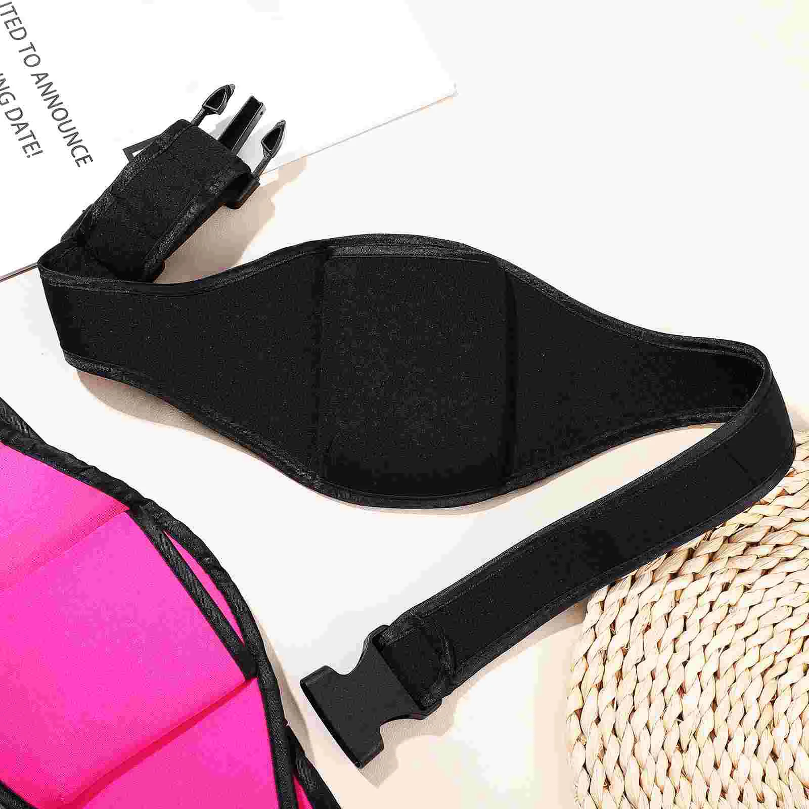 2 Pcs Waist Pack Fitness Wireless Microphone Holder Adjustable Neoprene Running Yoga Mic Bag Black Sports