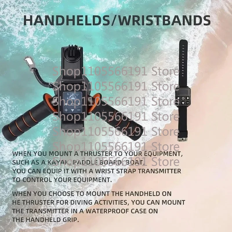 40m depth underwater water scooter, 500W brushless motor, 60-minute removable battery, portable electric diving equipment