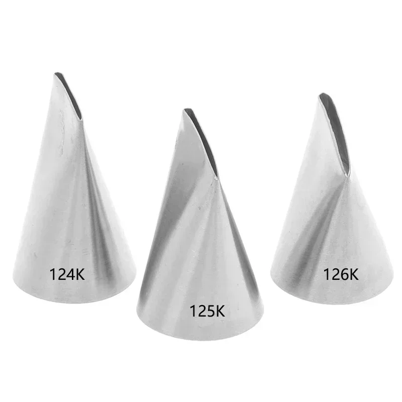 #124K#125K#126K Austin Rose Petals Stainless Steel Icing Piping Nozzles Fondant Cake Decorating Pastry Baking Tools Bakeware