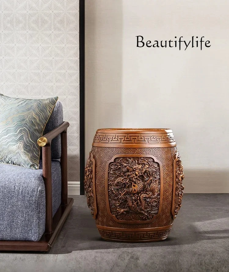 

Xianglongfu Stool Decoration Chinese Style Living Room Entrance Shoe Changing Stool