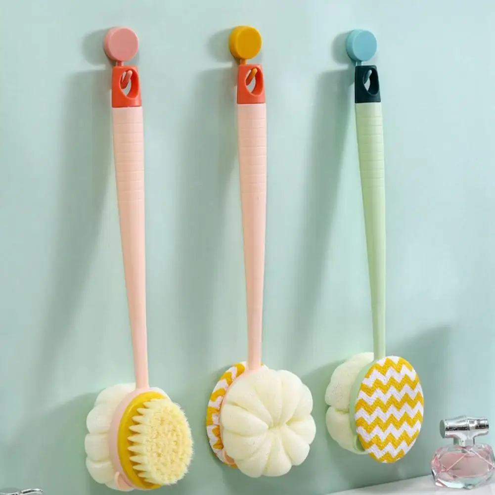 

Мягкая щетка для скруббера для спины и тела, щетина для ванны, щетка для душа с ручкой, отшелушивающий массажер для тела, инструменты для скраба, скраб для тела J8U2