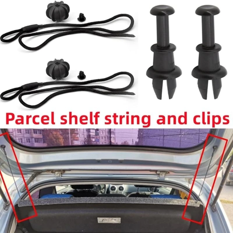 Car Parcel Shelf String Cord Cover Strap For MK6 MK5 R20 8V Tailgate Trunk