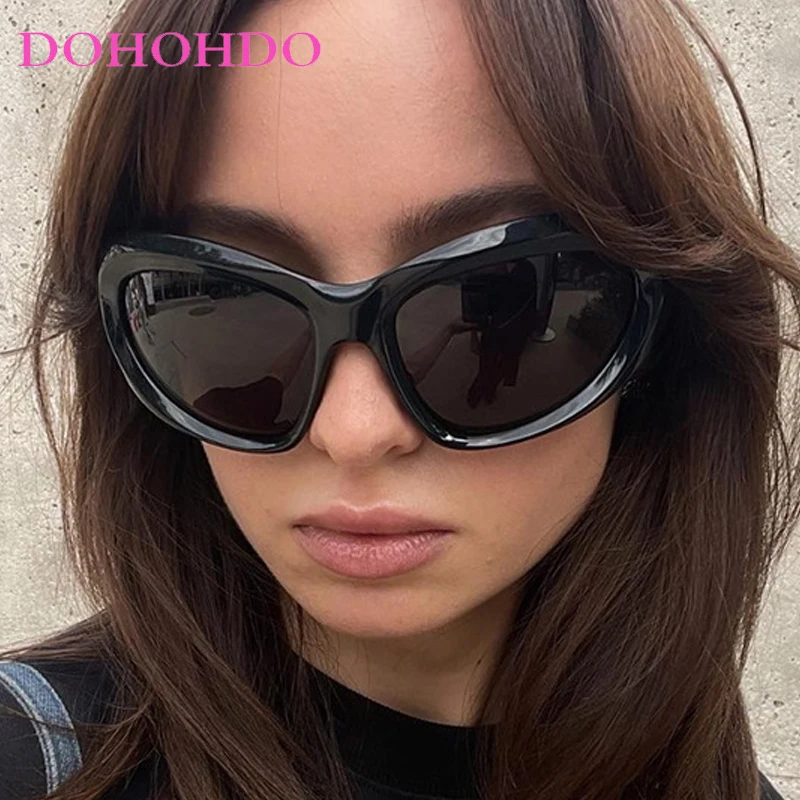 

DOHOHDO Y2k New Punk Sports Sunglasses For Men Women Luxury Brand Designer Sun Glasses Men's Vintage Shades UV400 Goggle Eyewear