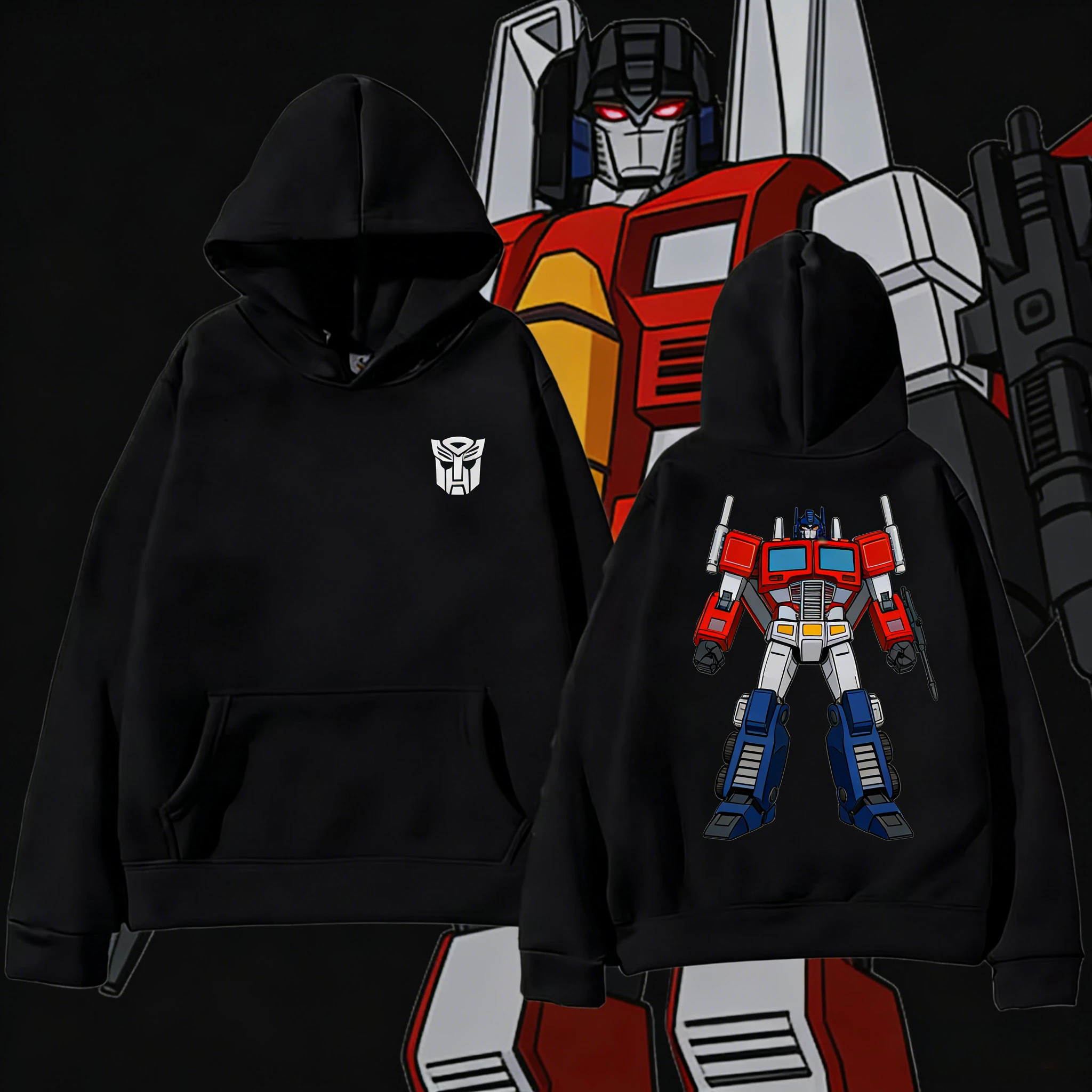 

Трансформеры 2025-26, осенне-зимняя детская толстовка с капюшоном унисекс с графическим принтом из 100% хлопка Hasbro, повседневная дышащая Y2k.