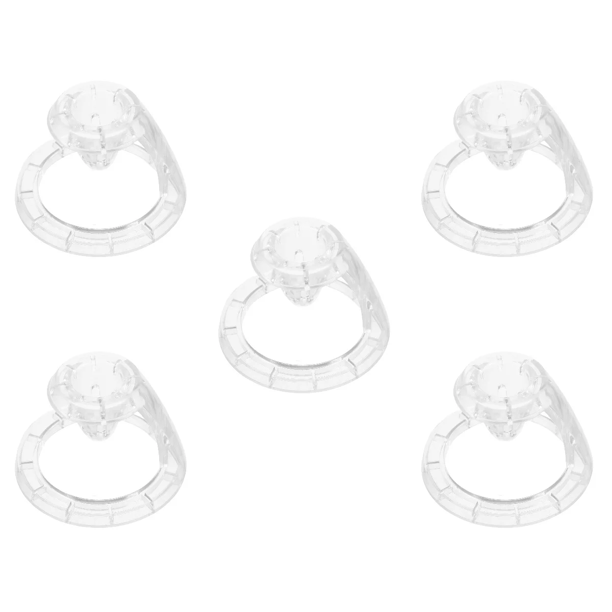 

5pcs Set of 5 Pen Stand for Desk Rest Handicrafts Holder Display Mark Rack Clear Holders