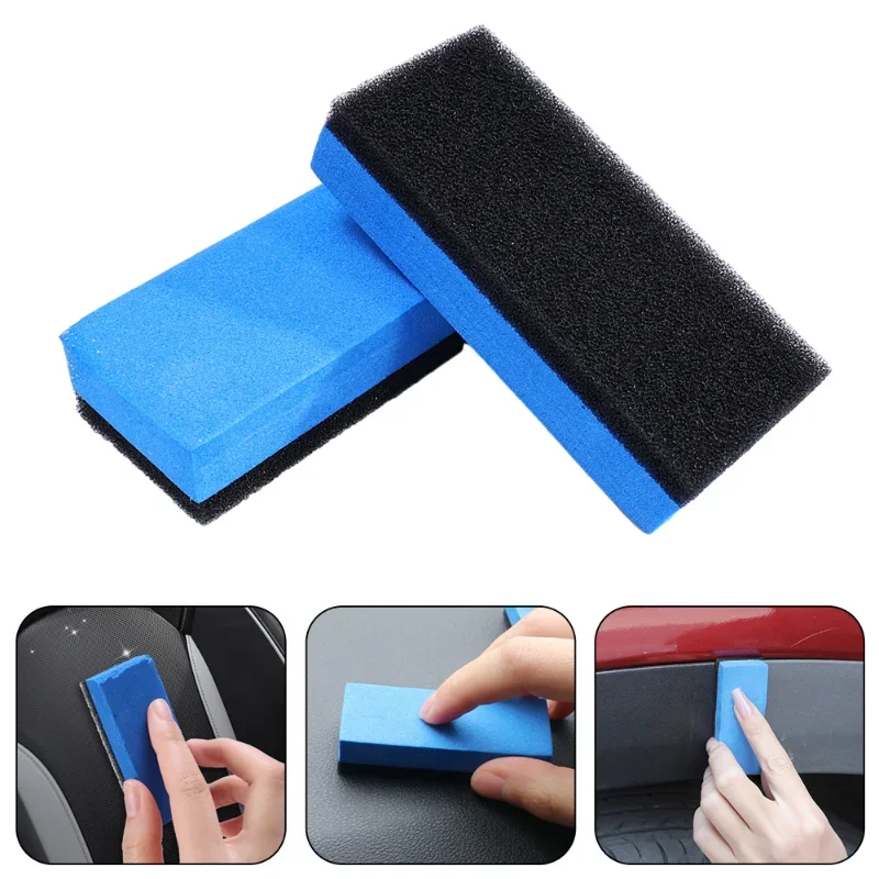 1-100pcs Car Polishing Coating Sponge Brush Glass Nano Applicator Pads Polish Wax Ceramic Coating Sponges Brushes Cleaning Tools