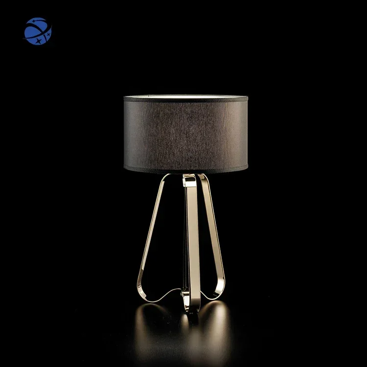 YUNYI E26 E27 Marble Fabric Lampshade Antique Bed Side Desk Lighting Cover Led Table Lamp