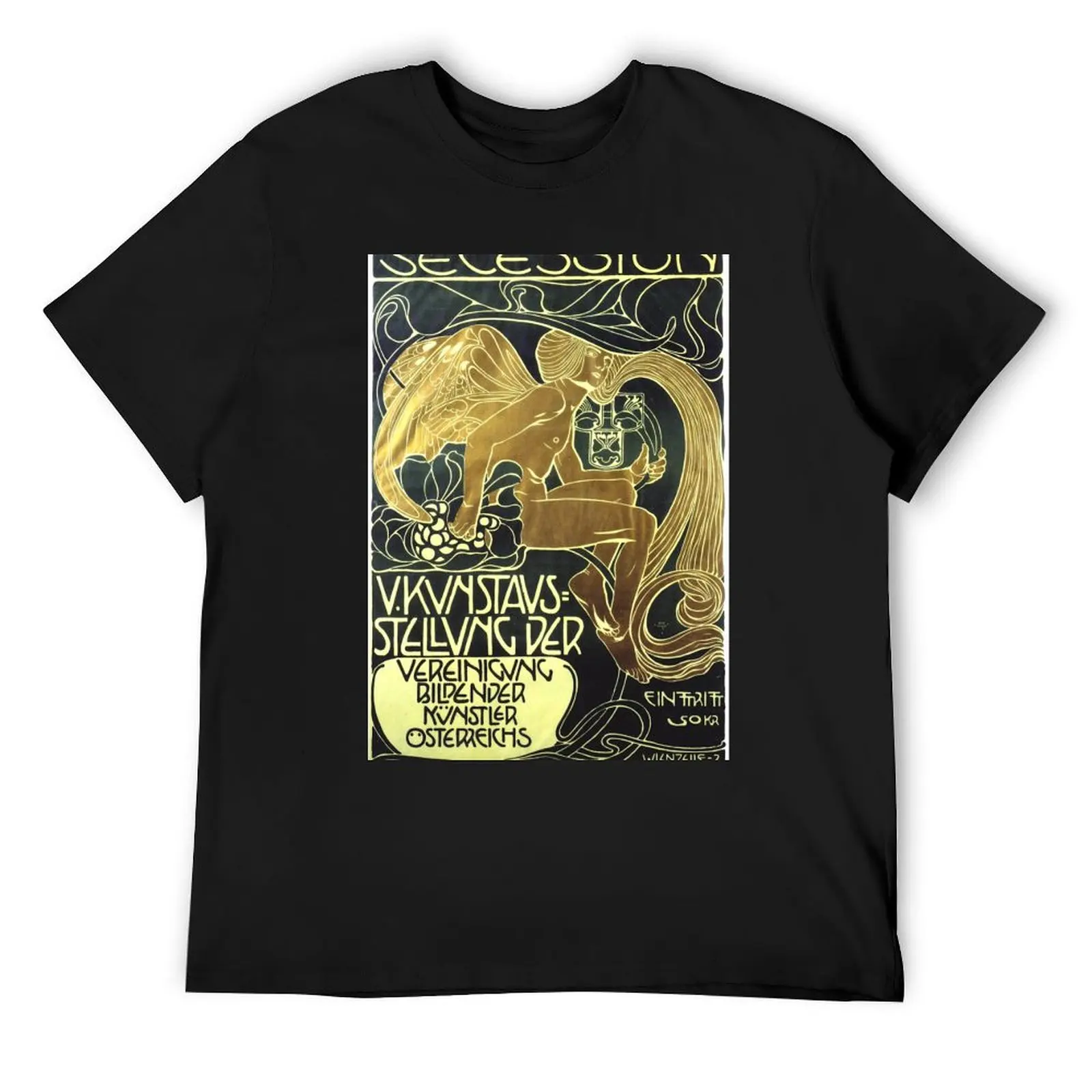 

Art Nouveau Vintage Poster by Koloman Moser T-Shirt funny costumes mens t shirts casual stylish