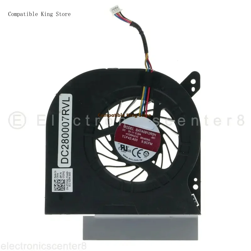 X JIANGLUN CPU Cooling Fan For Dell Latitude E6410 E6510 TCF42 DC280007RVL