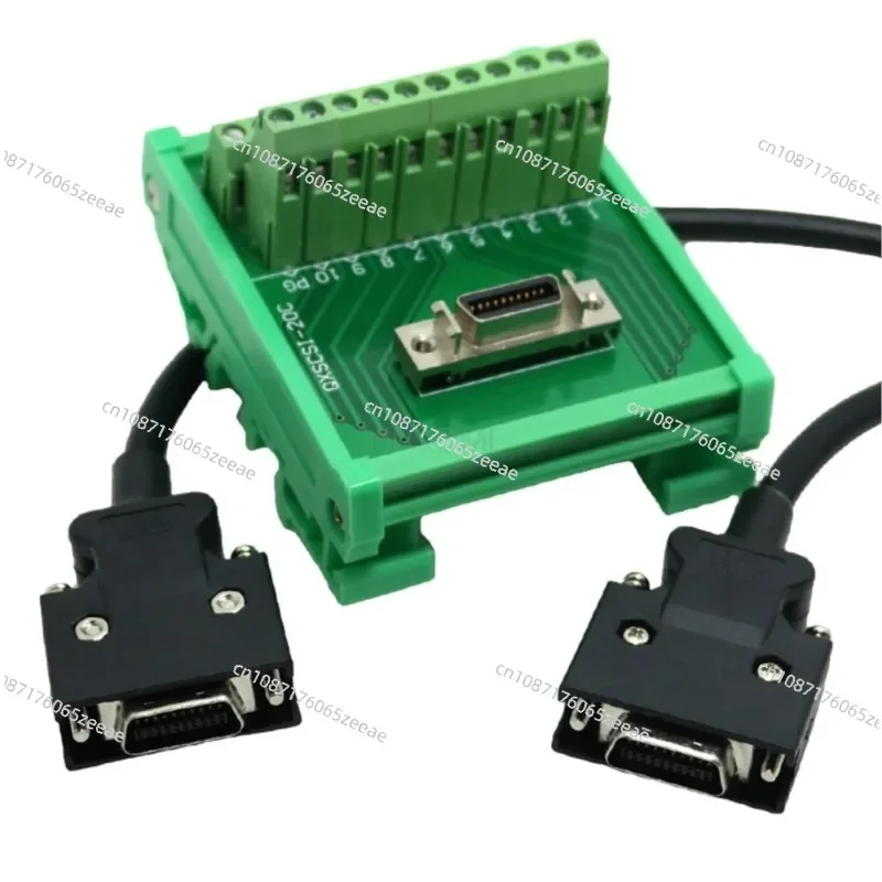 Universal SCSI 20 CN Type Breakout Board Terminal Block Interface with SCSI20 20P Cable