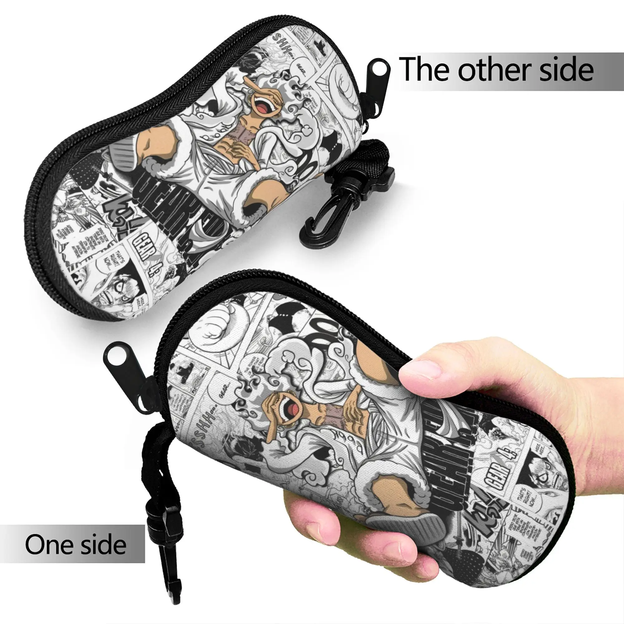One Piece Glasses Case Unisex Anti-Fall Accessories Luffy Japanese