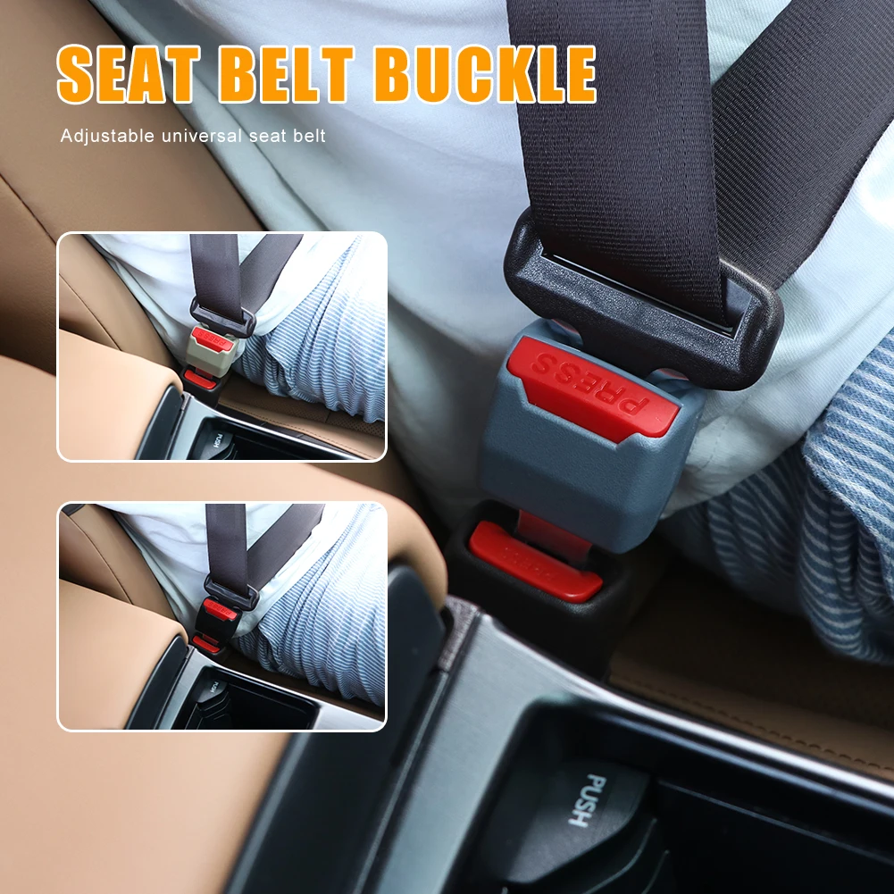 Universal Car Seat Belt Clip Extender Safety Seat Belt Lock Buckle Plug Thick Insert Socket Seatbelt Clip Auto Accessories