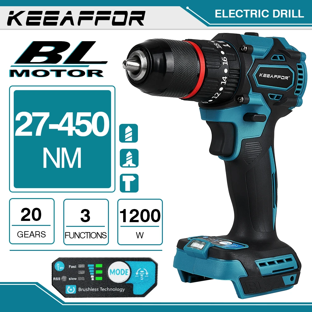 Ударная дрель, 1200 Вт, нм, 20 передач