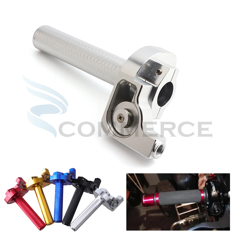 

22mm Universal CNC Aluminum Quick Twister Throttle Grip 7 8 Handlebar For Honda Suzuki Kawasaki Yamaha Pit Dirt Bike Motorcycle