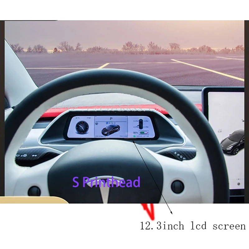 Imagem -03 - Tela Lcd Tesla Model s Peças de Instrumento do Carro Tesla Model x La123wf4sl01 La123wf4 Sl01 12.3 La123wf1sl01 La123wf1 Sl01