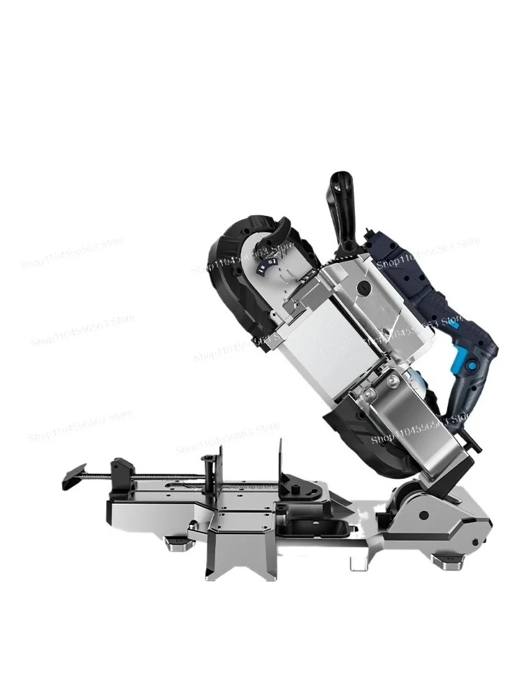 Portable Variable Speed Band Saw, Compact Horizontal Metal Cutter for On-Site Cutting Work