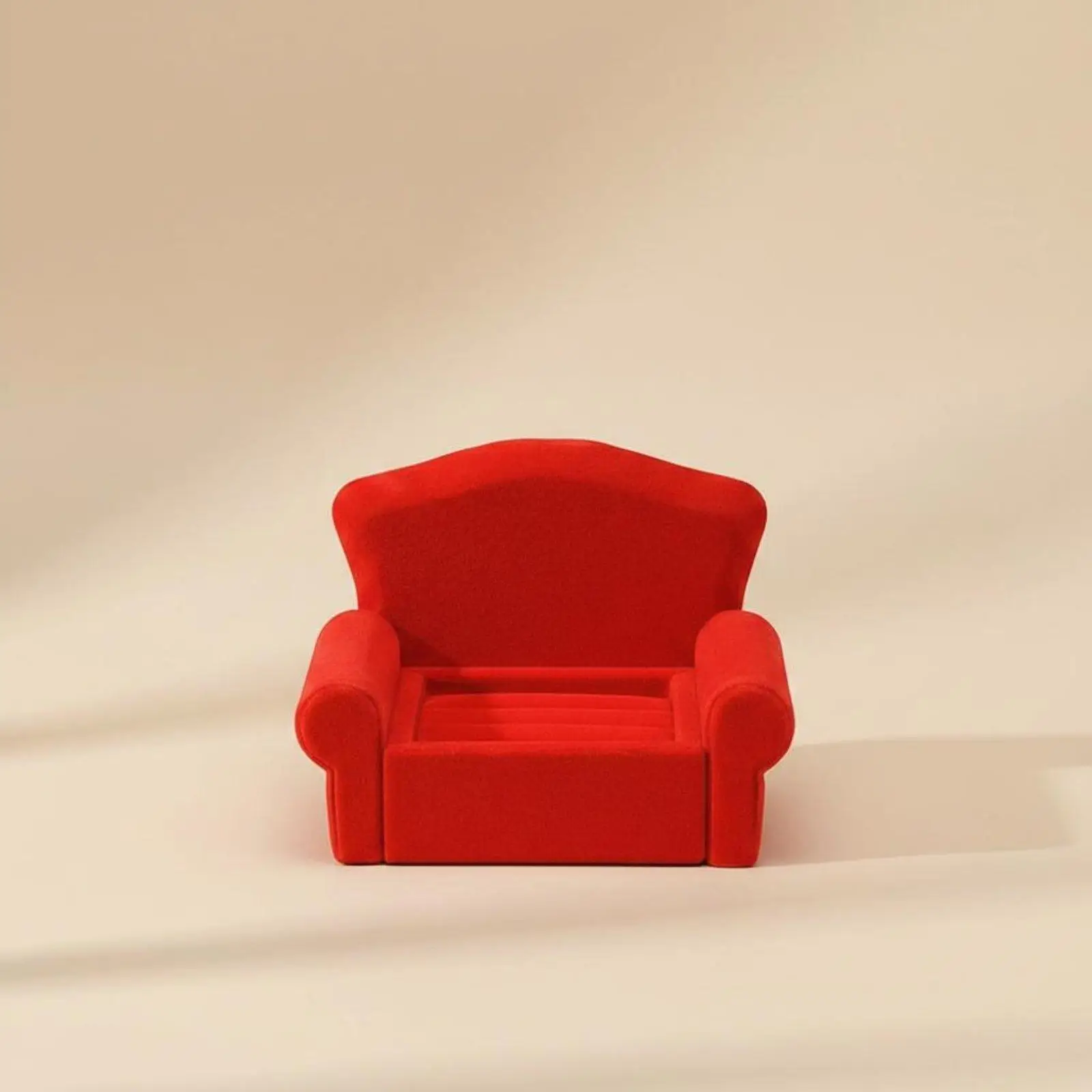 Jewelry Organizer Display Stand Velvet Sofa Ring Holder Box for Gift Jewelry Box and Home Use
