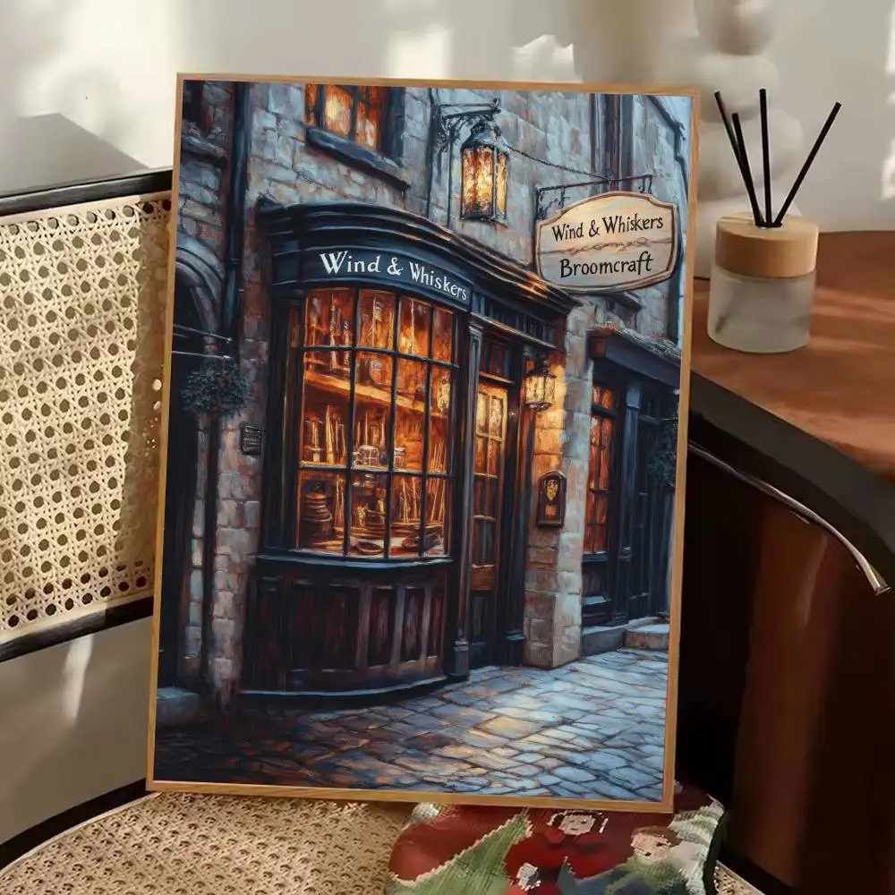 معالجات مكتبة جرعة عصا متجر ملصق ورقة طباعة غرفة المعيشة المنزلي غرفة نوم مدخل بار مقهى الفن اللوحة الديكور #6