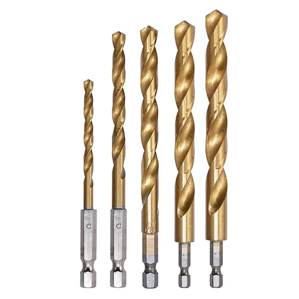 1PC 4241 High Speed Steel Cobalt Twist Drill  Hex Shank Twist Drill Bit  High Hardness Metal Stainless Steel Hole Opener