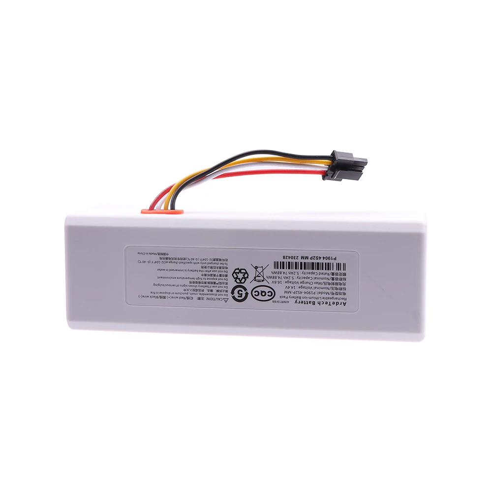 ใหม่ 14.4V 2600Mah 5200MAh P1904-4S1P-MMแบตเตอรี่สําหรับXiaomi Mijia 1C STYTJ01ZHMหุ่นยนต์สูญญากาศMop Cleanerอุปกรณ์เสริม