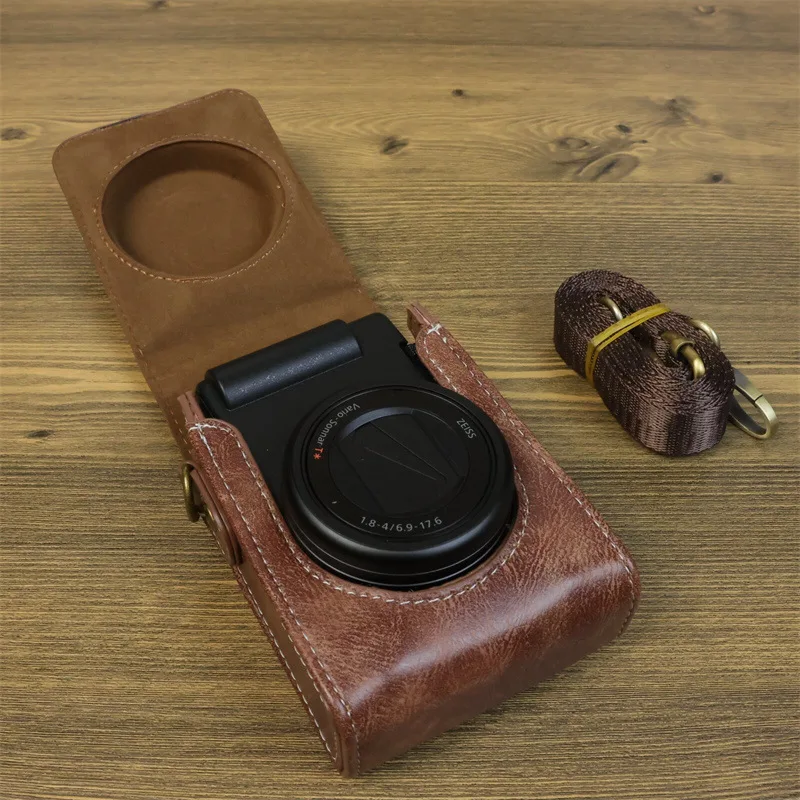 For Canon g7x2 3 For Sony ZV-1m2 digital camera leather case zv1f protective case portable case
