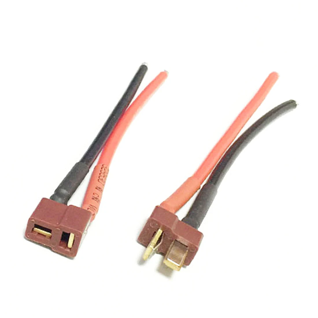 

1 Pair T Plug Male fFemale Connector Silicone Wire With 10cm 14AWG for RC