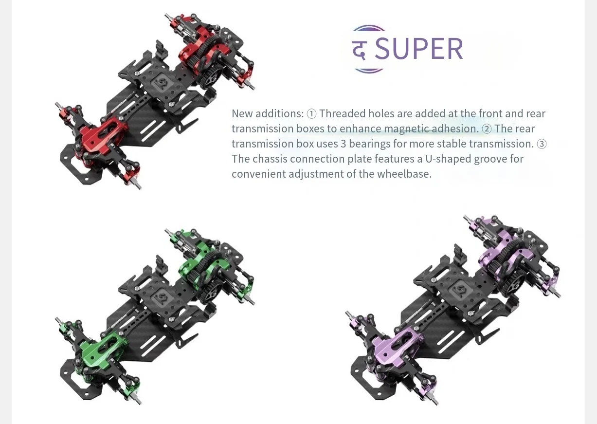 

TG RACING RWD Rear-drive Drift Racing RC Car Frame Chassis 1/24 1/28 Remote Control Vehicle