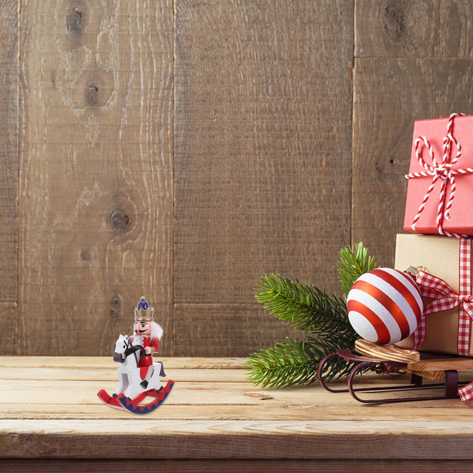 

Nutcracker Puppets Desktop Decoration Christmas Tiered Tray Standing Indoor Tree Decorations