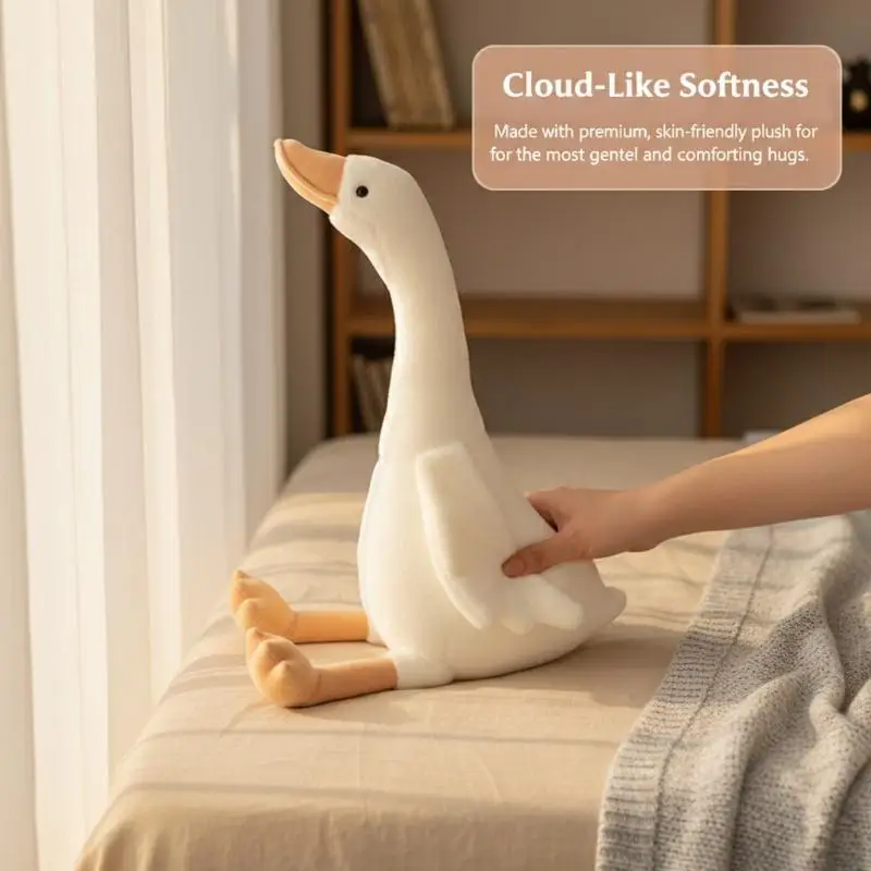

Long Neck Goose Plush Doll Large Size Cute Soft Stuffed Animal Toy Kids Birthday Gift Bed Sofa Decor