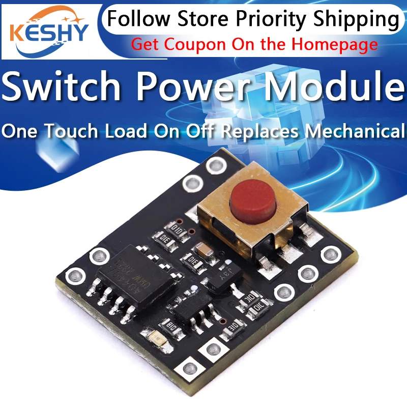 

Switch module Power switch Power button module One-touch load on/off Replaces mechanical