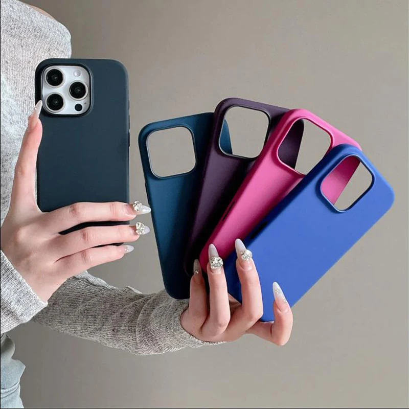 Liquid Silicone Shockproof Back Cover For iphone 16 Pro Max Phone Case With Camera button protection photography Magnetic Cases