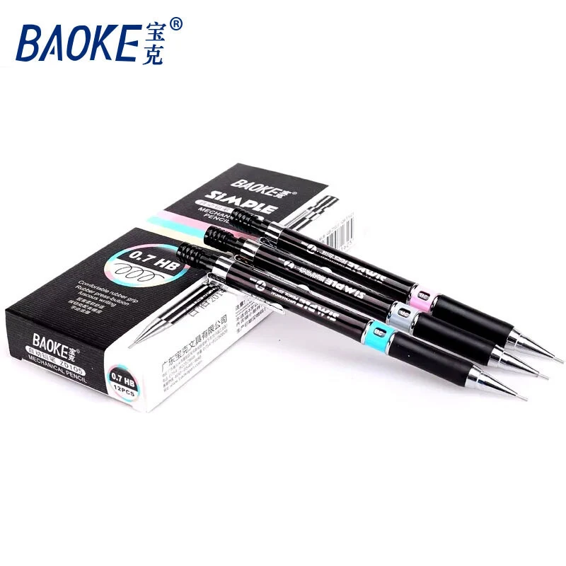 Random 1Pcs Baoke Automatic Pencil 0.7mm/0.5mm HB Office Supplies Drawing Pen Painting Pencil School Student Mechanical Pencil