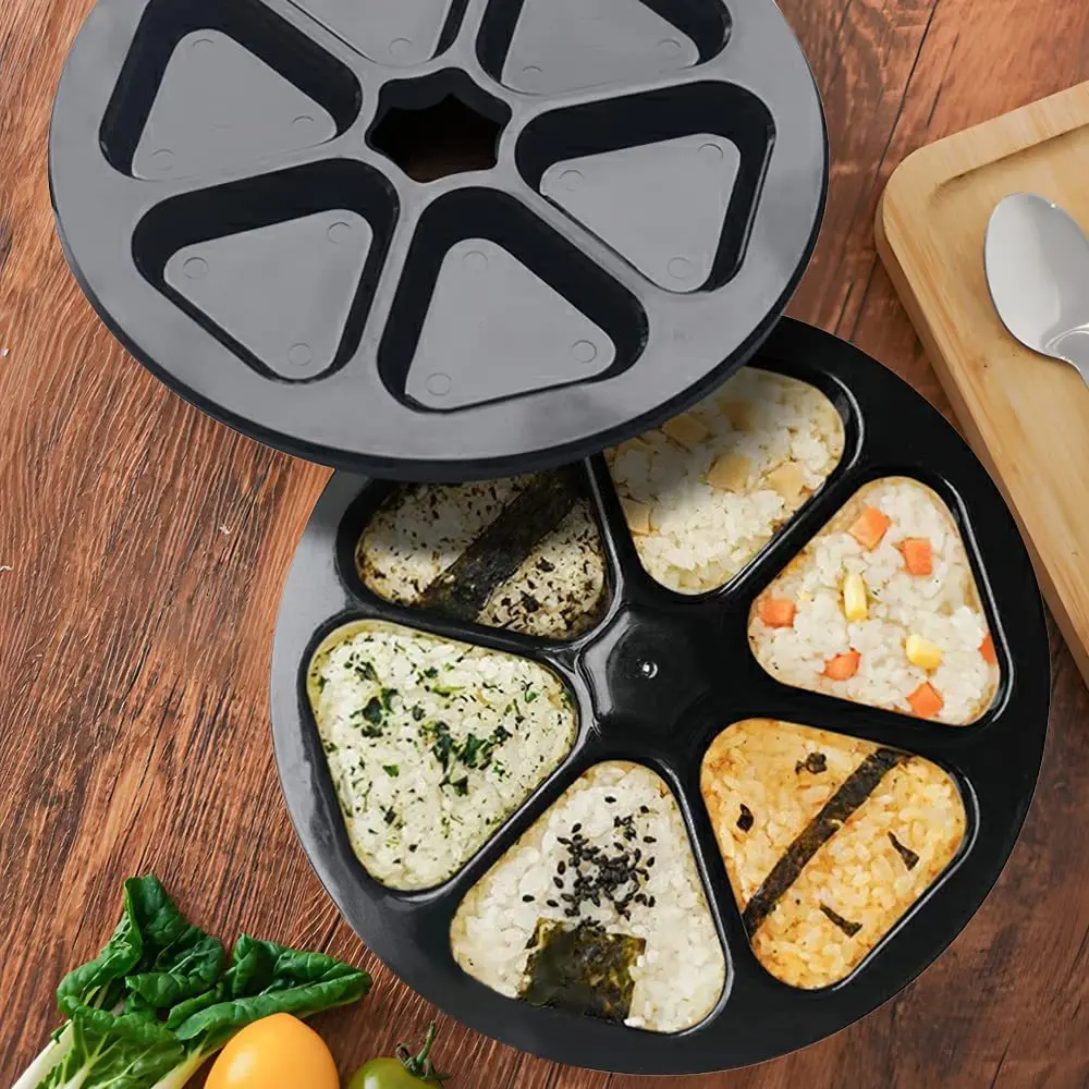 

Japanese Sushi Making Mold 6 Grids Triangle Bento Box Sushi Press Maker Rice Ball Making Homemade Dropshipping