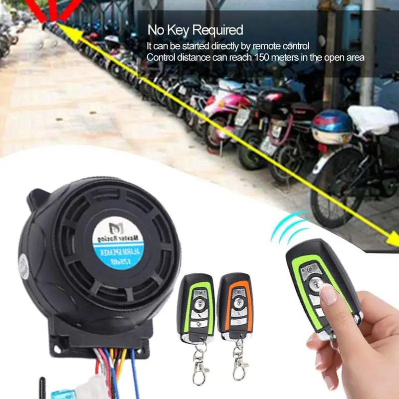 Bike Alarms For Ebikes Car Keyring Remote Control Key Anti-theft Smart Wireless With Remote Control Bike Bicycle Alarms