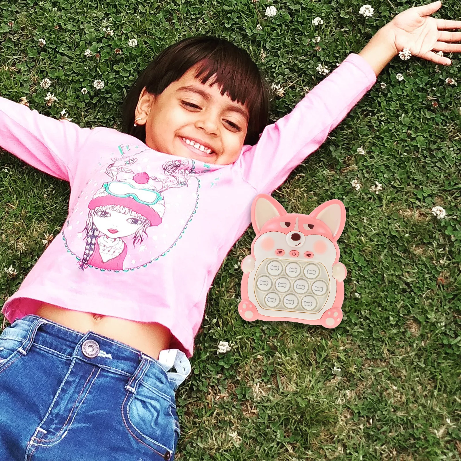 빠른 푸시 게임 기계 만화 사랑스러운 디자인 교육용 게임 어린이 반응 속도 향상 손과 눈의 협응력 향상 스트레스 해소