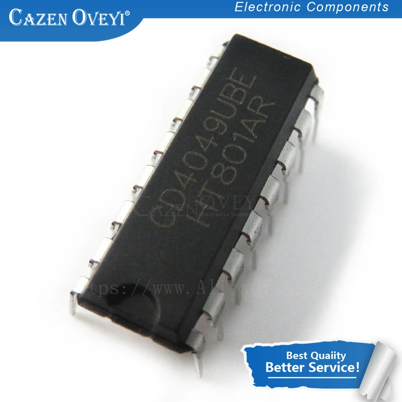 Stable Performance 10pcs/lot CD4049UBE DIP16 CD4049 DIP CD4049BE DIP-16 In Stock On Time Delivery