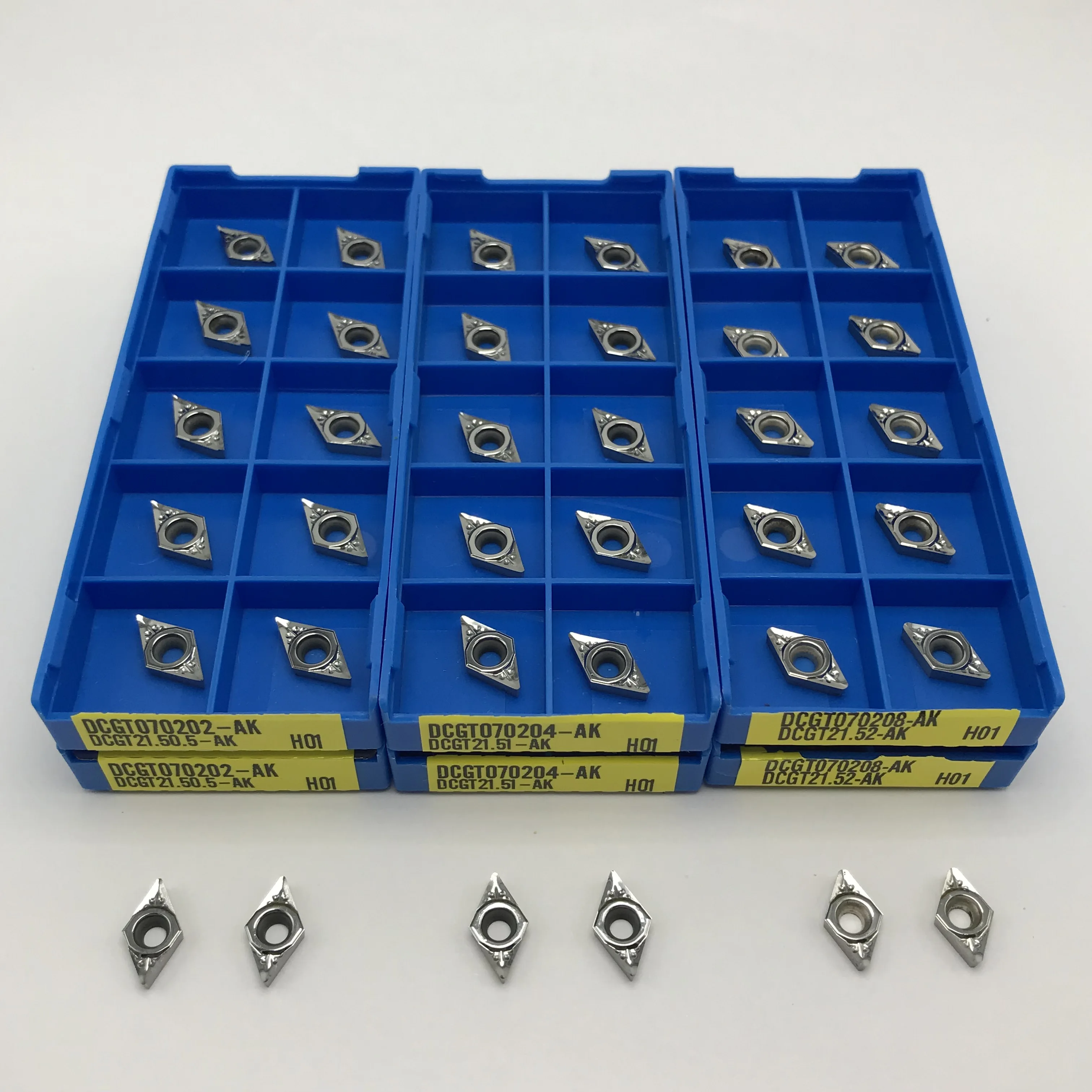 DCGT070202 DCGT070204 DCGT070208 Aluminum Internal Turning Tool CNC Cutting Tool Copper aluminum wood processing Lathe Inserts